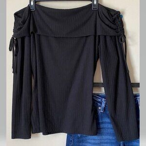 Black Off-The-Shoulder Top